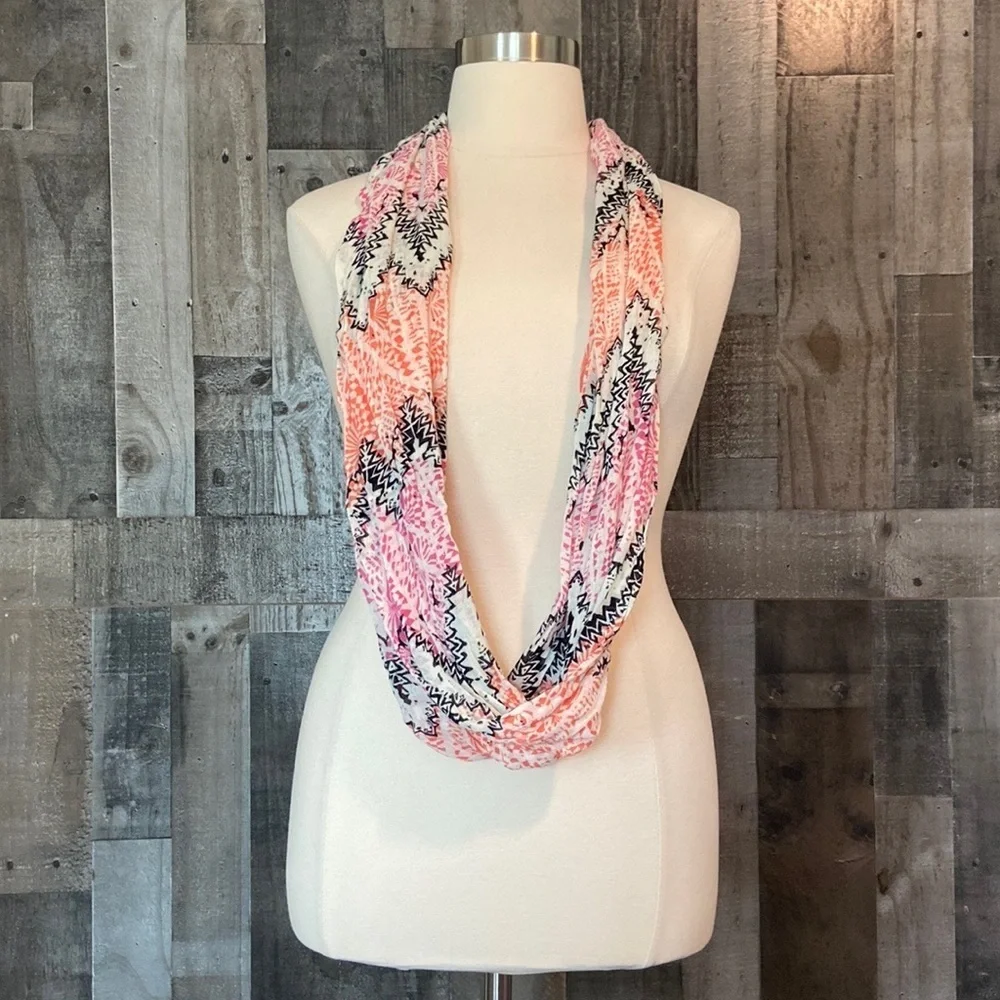 Boho chic chevron infinity scarf coastal cowgirl pastel feminine euro summer